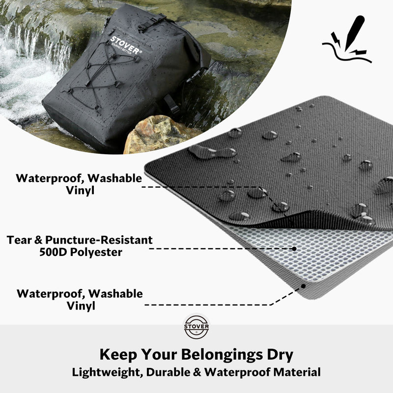 Load image into Gallery viewer, 55L Waterproof Dry Bag Backpack