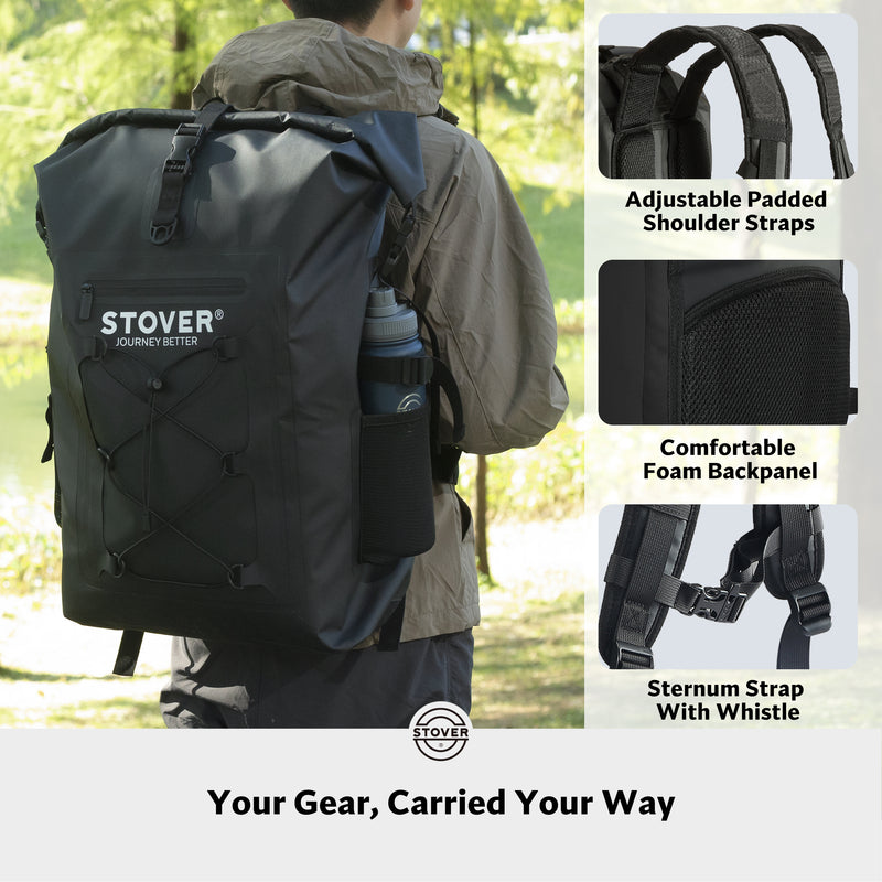 Load image into Gallery viewer, 55L Waterproof Dry Bag Backpack