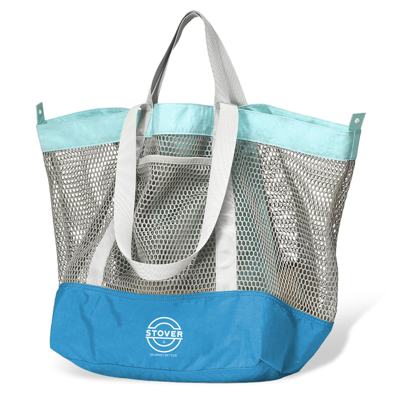 Load image into Gallery viewer, Large Mesh Beach Tote Bag