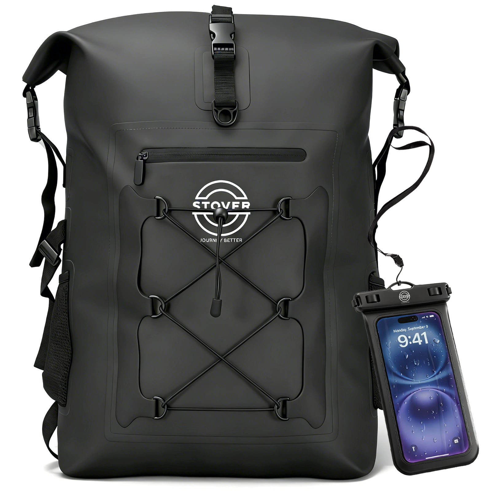 55L Waterproof Dry Bag Backpack Yellow