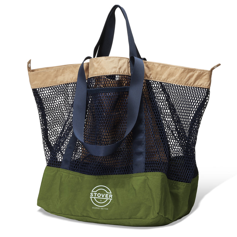 Load image into Gallery viewer, Large Mesh Beach Tote Bag