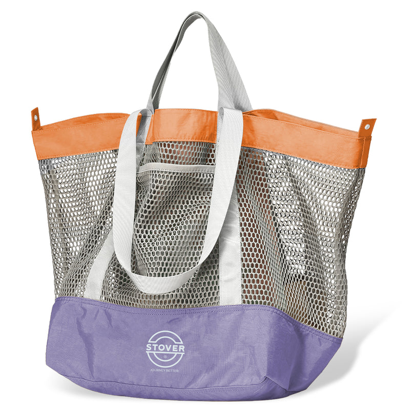 Load image into Gallery viewer, Large Mesh Beach Tote Bag