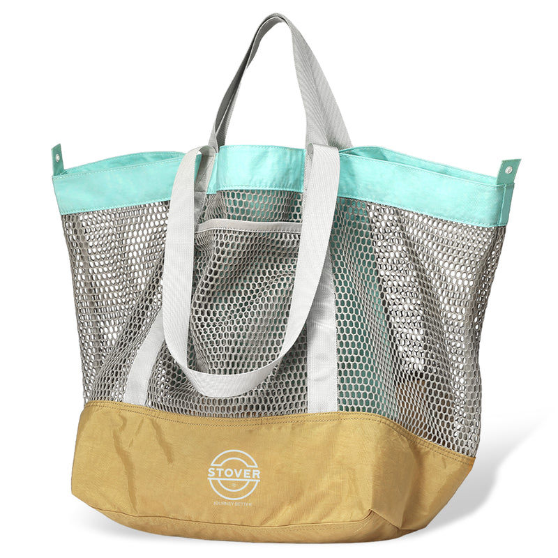 Load image into Gallery viewer, Large Mesh Beach Tote Bag