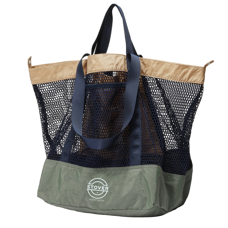 Load image into Gallery viewer, Large Mesh Beach Tote Bag