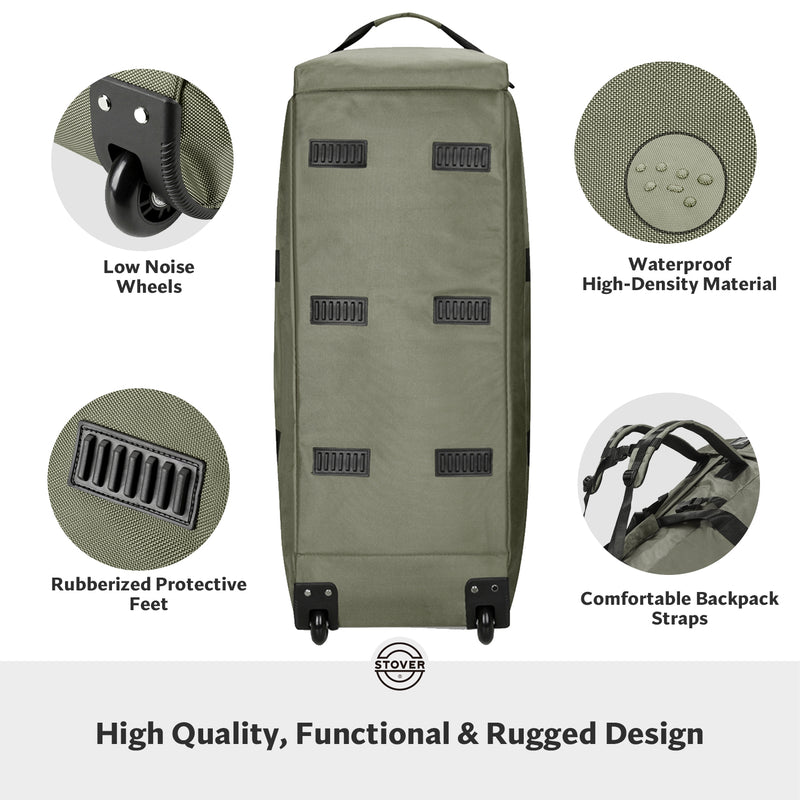Load image into Gallery viewer, Rolling Duffel Bag with Wheels