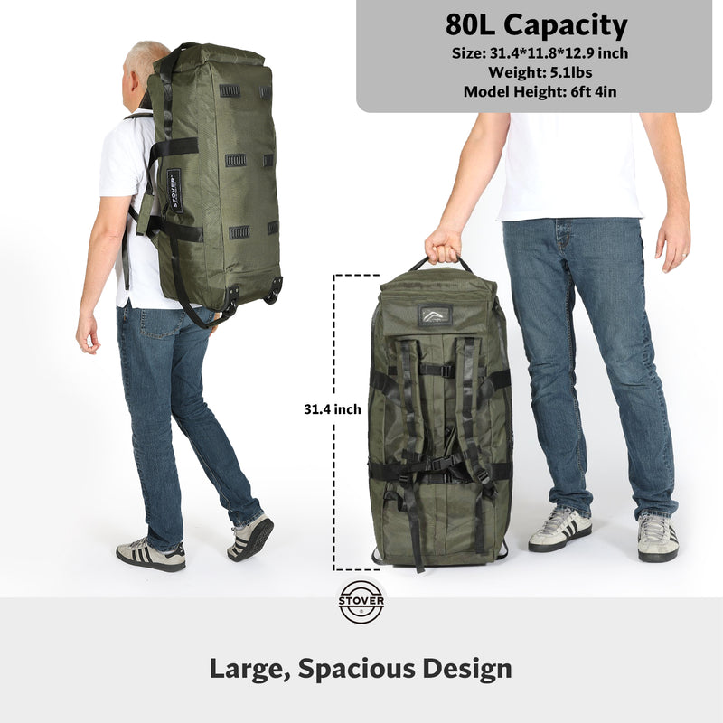 Load image into Gallery viewer, Rolling Duffel Bag with Wheels