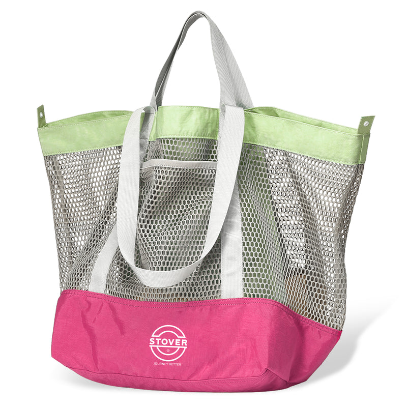 Load image into Gallery viewer, Large Mesh Beach Tote Bag