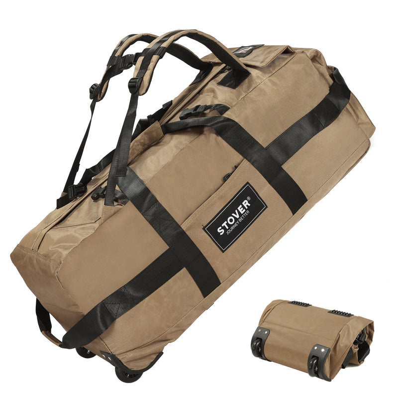 Load image into Gallery viewer, 80L Rolling Duffel Bag with Wheels
