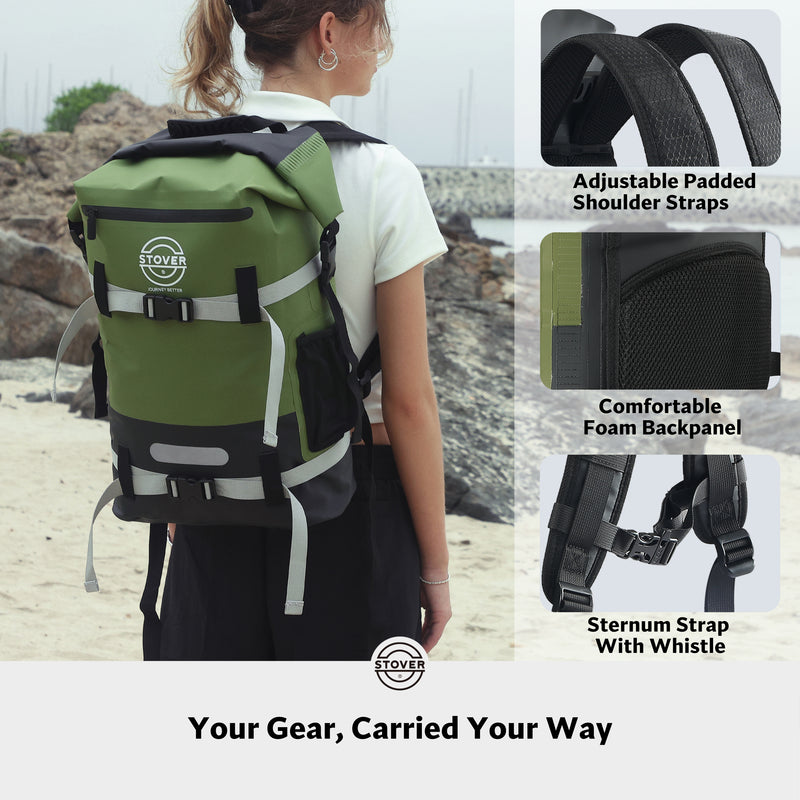 Load image into Gallery viewer, 40L Waterproof Dry Bag Backpack
