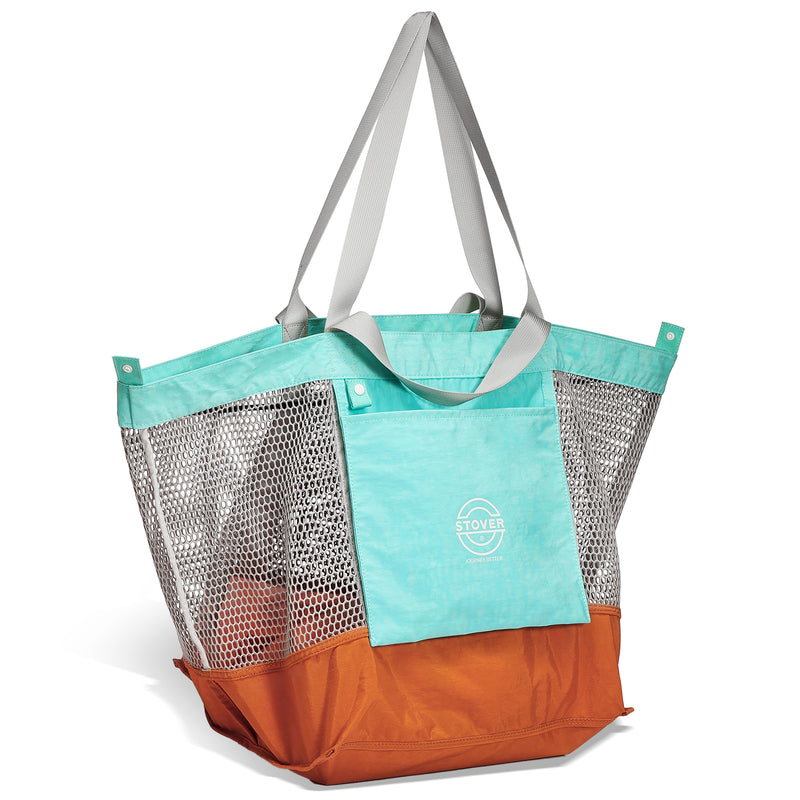 Load image into Gallery viewer, Mesh Beach Tote Bag
