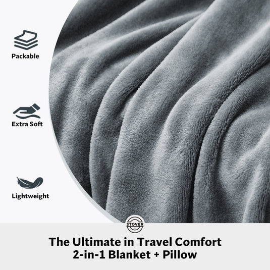 Airplane Travel Blanket & Pillow Bag