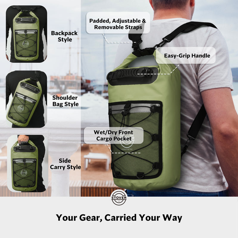 Load image into Gallery viewer, 25L Waterproof Dry Bag Backpack
