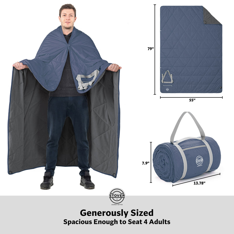 Load image into Gallery viewer, Outdoor Fleece Blanket with Elastic Band
