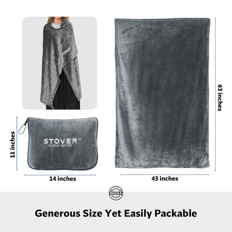 Load image into Gallery viewer, Airplane Travel Blanket &amp; Pillow Bag
