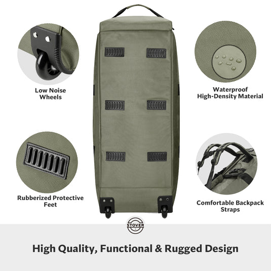 Rolling Duffel Bag with Wheels