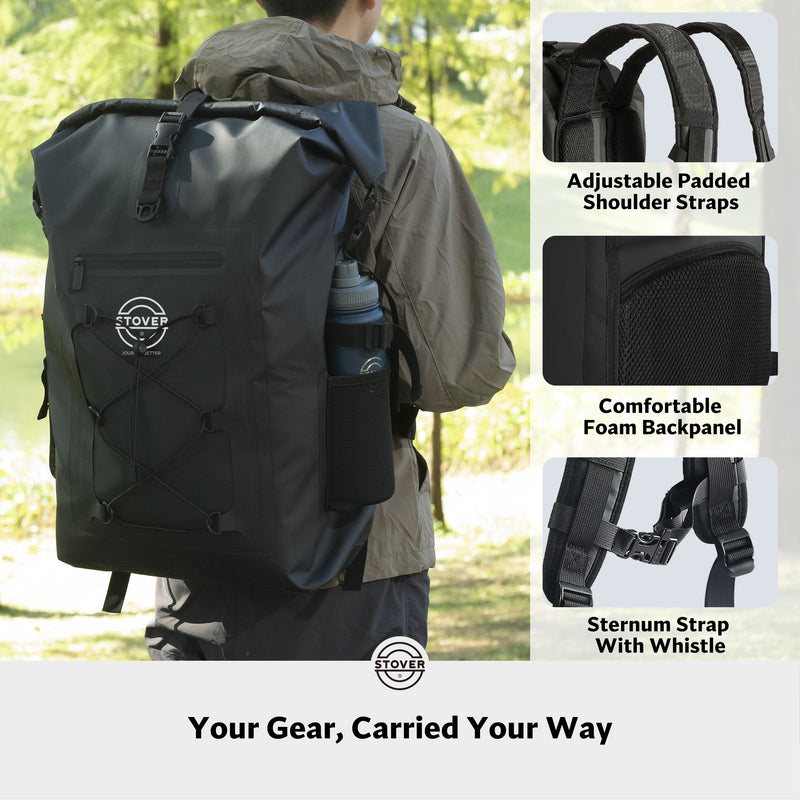 Load image into Gallery viewer, 55L Waterproof Dry Bag Backpack
